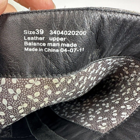 DANSKO Womens 8.5 Brinkley Ruched Knee-High Heeled Boot Black Nappa Leather 39 - Picture 12 of 12